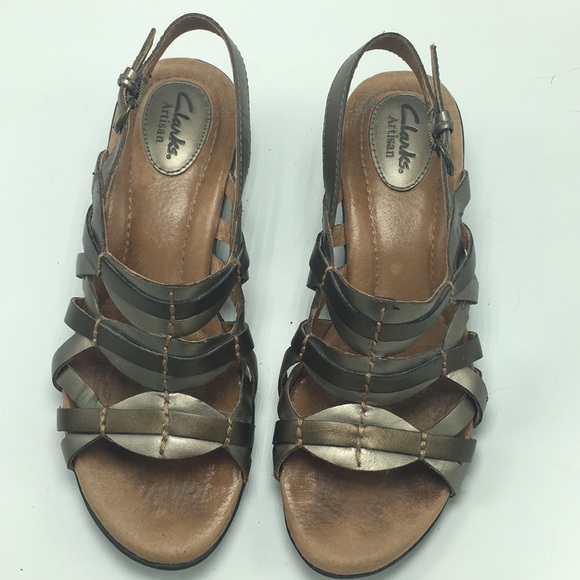 Clarks Shoes - Clark’s Artisan Leather Sandal, Size 8